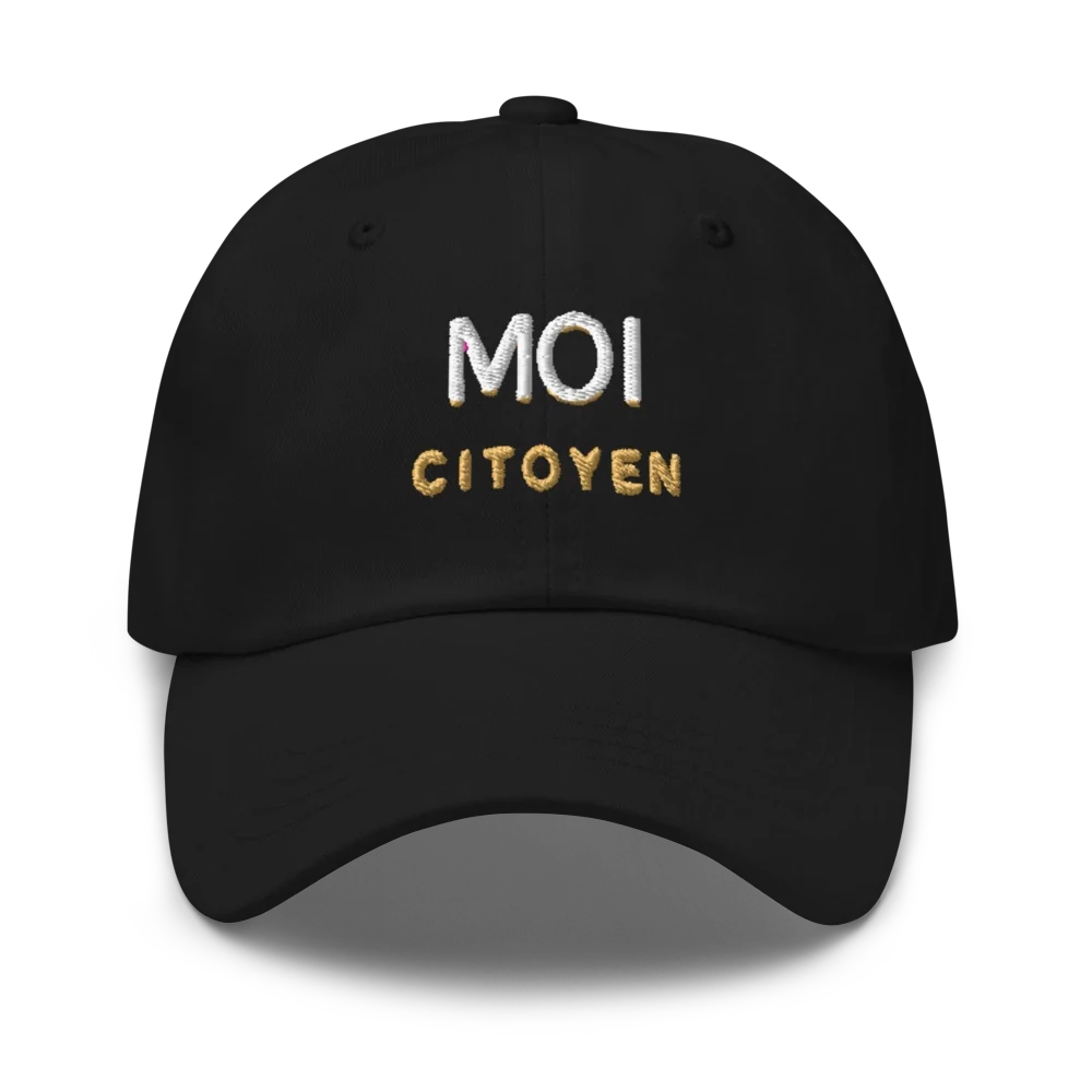 Casquette « Moi Citoyen » noir, collection Moi Citoyen