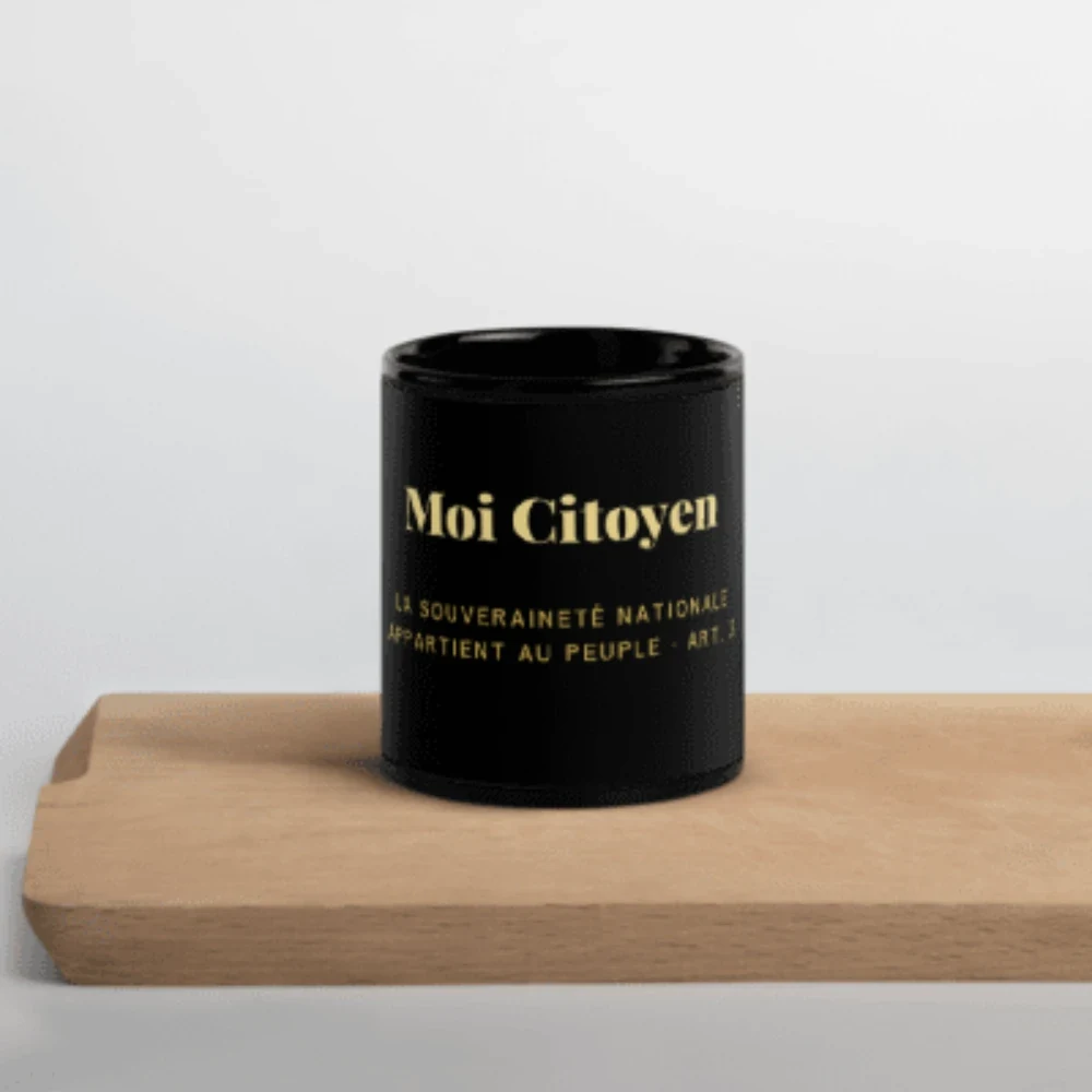 Mug « Moi Citoyen » noir, collection Moi Citoyen