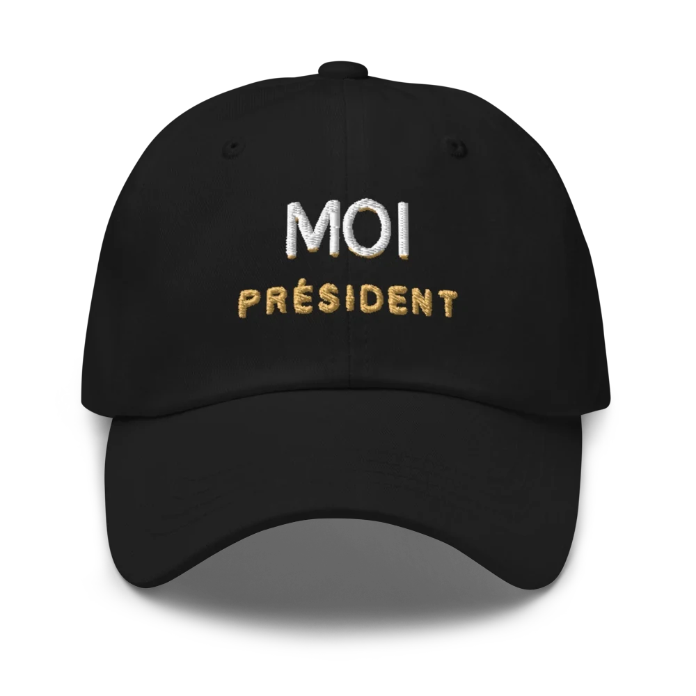 Casquette « Moi Président » noir, collection Moi Président