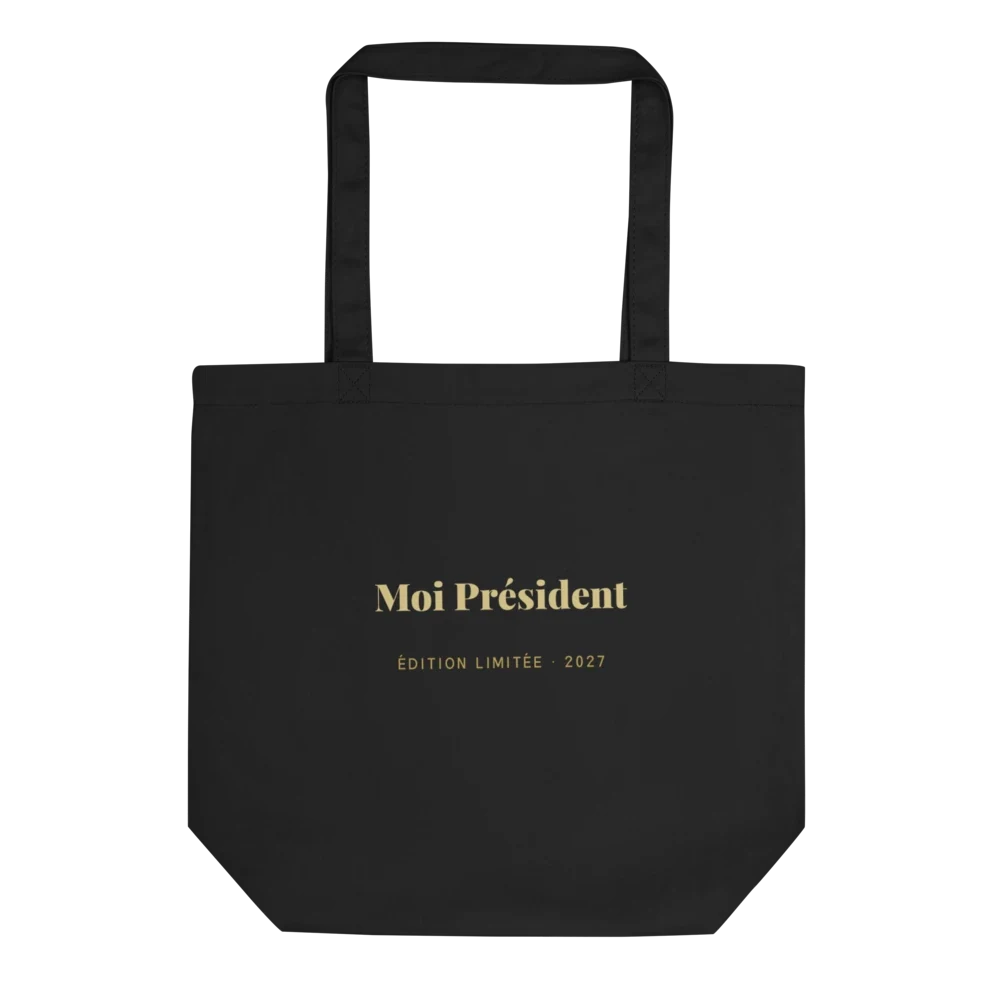 Sac « Moi Président » noir, collection Moi Président