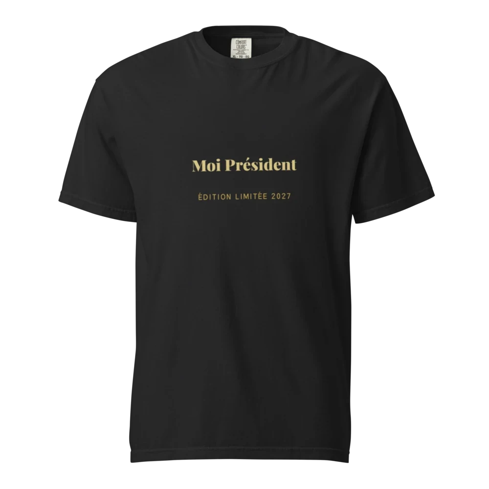 Tee « Moi Président » noir, collection Moi Président